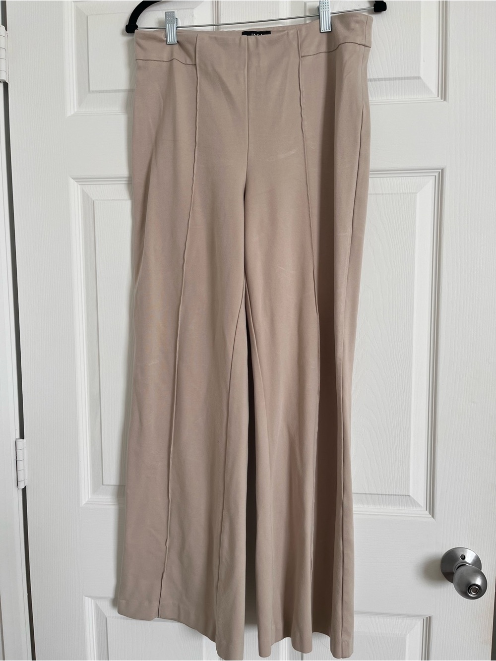 Wide-Leg Women's Pants in Taupe JKNY
